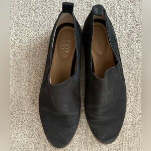 Women’s black loafers, size 8